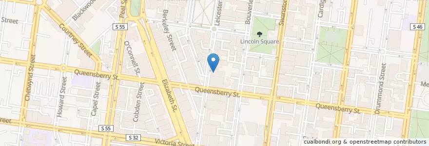Mapa de ubicacion de Stovetop en Australien, Victoria, City Of Melbourne.