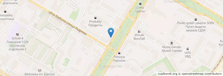 Mapa de ubicacion de Дентал Люкс en Russia, Distretto Federale Centrale, Москва, Юго-Западный Административный Округ, Академический Район.
