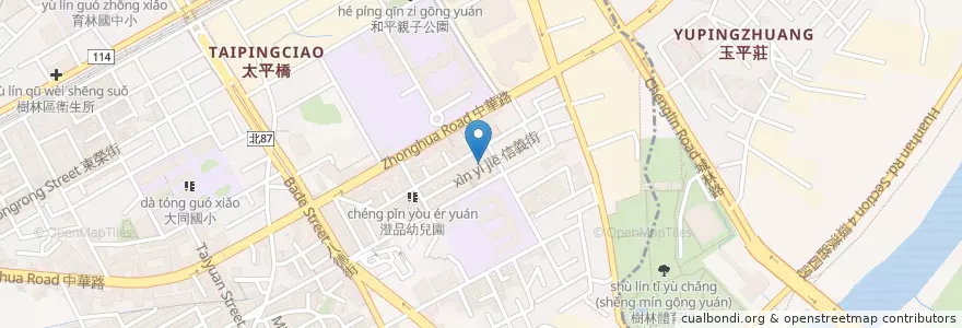Mapa de ubicacion de 李文淵中醫診所 en 台湾, 新北市, 樹林区.
