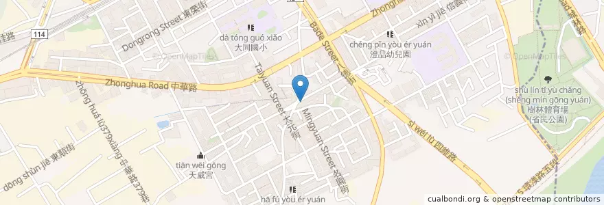 Mapa de ubicacion de 29美式早餐 en 臺灣, 新北市, 樹林區.