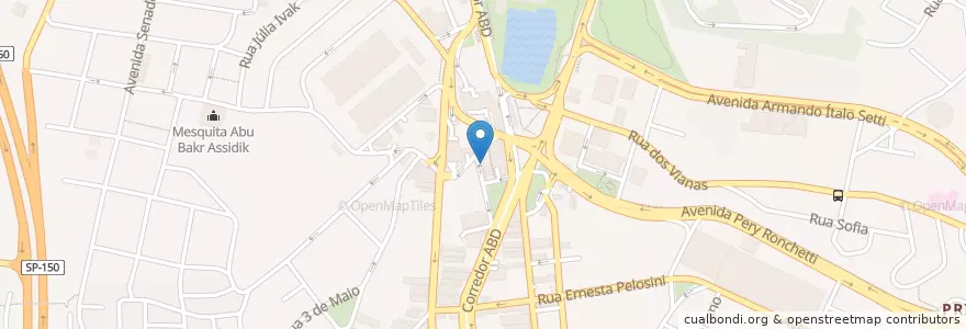 Mapa de ubicacion de Droga Sandri en Brasil, Região Sudeste, São Paulo, Região Geográfica Intermediária De São Paulo, Região Metropolitana De São Paulo, Região Imediata De São Paulo, São Bernardo Do Campo.