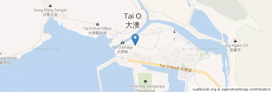 Mapa de ubicacion de 漢記泰菜 en Китай, Гонконг, Гуандун, Новые Территории, 離島區 Islands District.