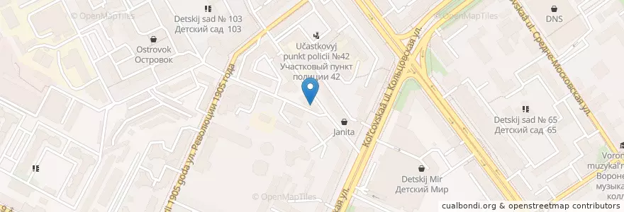 Mapa de ubicacion de Шарм en روسيا, Центральный Федеральный Округ, فارونيش أوبلاست, Городской Округ Воронеж.
