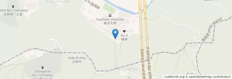 Mapa de ubicacion de 石超庸墓 en Taiwan, Neu-Taipeh, Taipeh, Shilin.