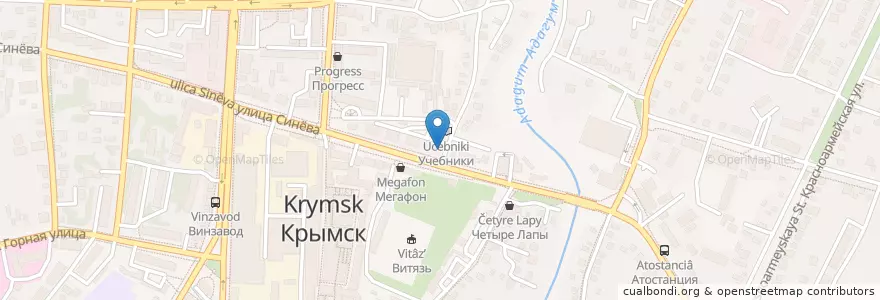 Mapa de ubicacion de Аптечный Пункт en Russia, South Federal District, Krasnodar Krai, Krymsky District, Крымское Городское Поселение.