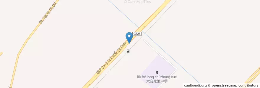 Mapa de ubicacion de 61109 en چین, جیانگسو, نانجینگ, 六合区.