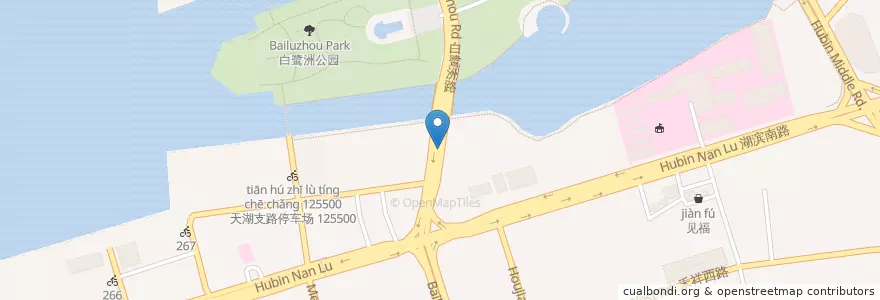 Mapa de ubicacion de 天湖苑站 en China, Fujian, 思明区.