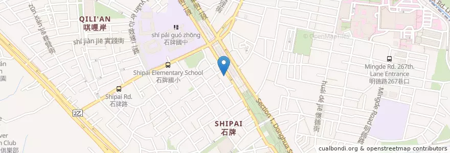 Mapa de ubicacion de 喜美牙醫診所 en Taïwan, Nouveau Taipei, Taipei, 北投區.