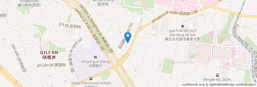Mapa de ubicacion de 金樺城鴨肉擔 en تایوان, 新北市, تایپه, 北投區.