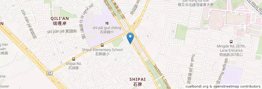 Mapa de ubicacion de 黃正宏診所 en Tayvan, 新北市, Taipei, 北投區.