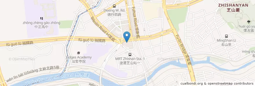 Mapa de ubicacion de 博格牙醫診所 en 臺灣, 新北市, 臺北市, 士林區.