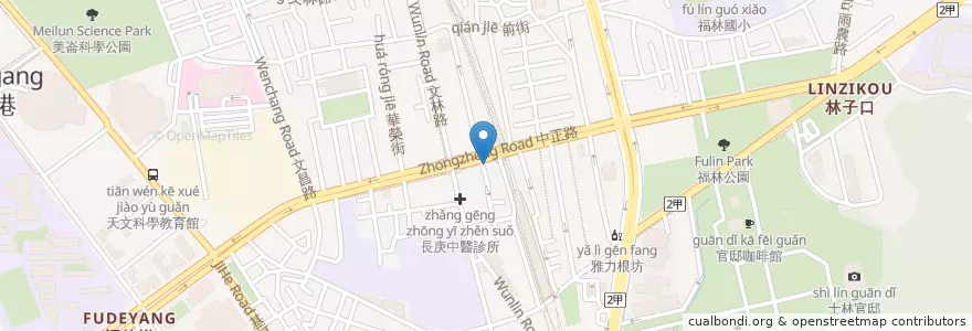 Mapa de ubicacion de 有沒有咖啡 en 臺灣, 新北市, 臺北市, 士林區.