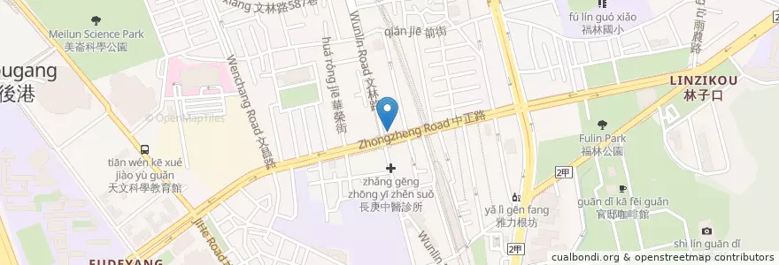 Mapa de ubicacion de 菁英英日語 en Tayvan, 新北市, Taipei, 士林區.