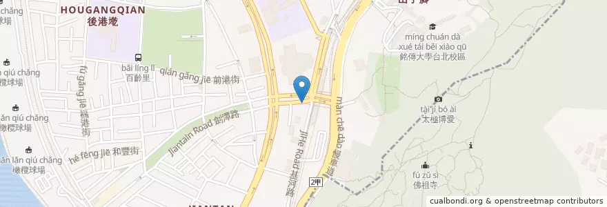 Mapa de ubicacion de 路易莎咖啡 en 臺灣, 新北市, 臺北市, 士林區.
