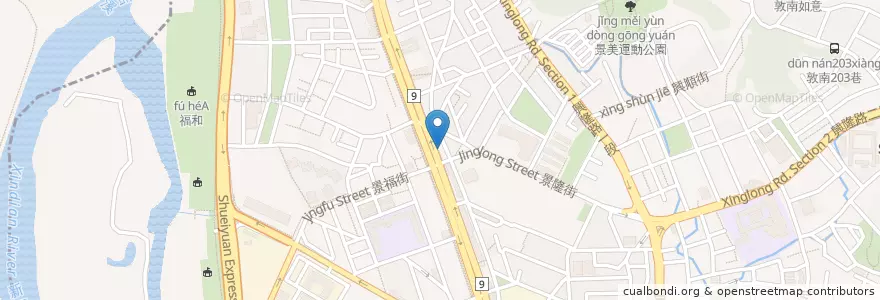 Mapa de ubicacion de 萬隆藥局 en تايوان, تايبيه الجديدة, تايبيه, 文山區.