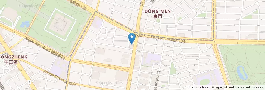 Mapa de ubicacion de 銀翼餐廳 en Taiwan, Nuova Taipei, Taipei.