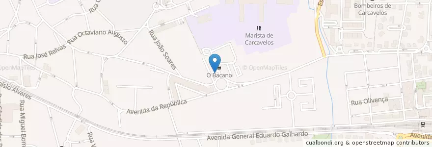 Mapa de ubicacion de Cata-Sol en Portogallo, Área Metropolitana De Lisboa, Lisbona, Grande Lisboa, Cascais, Carcavelos E Parede.