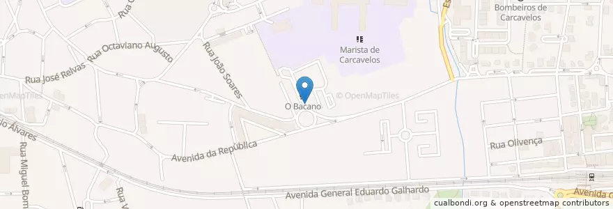 Mapa de ubicacion de Veterinário en پرتغال, Área Metropolitana De Lisboa, Lisboa, Grande Lisboa, Cascais, Carcavelos E Parede.
