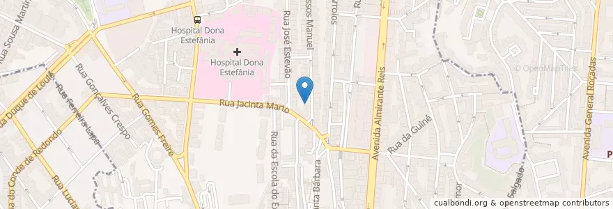 Mapa de ubicacion de Mabiche Pizza en پرتغال, Área Metropolitana De Lisboa, Lisboa, Grande Lisboa, لیسبون, Arroios.