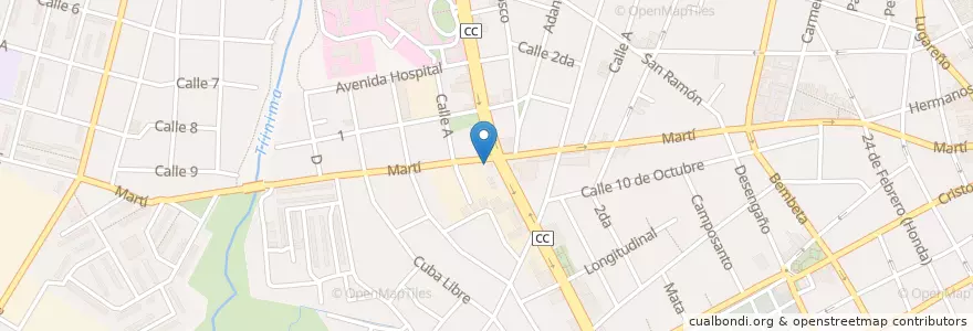 Mapa de ubicacion de Escuela de tránsito en Cuba, Camagüey, Camagüey, Ciudad De Camagüey.