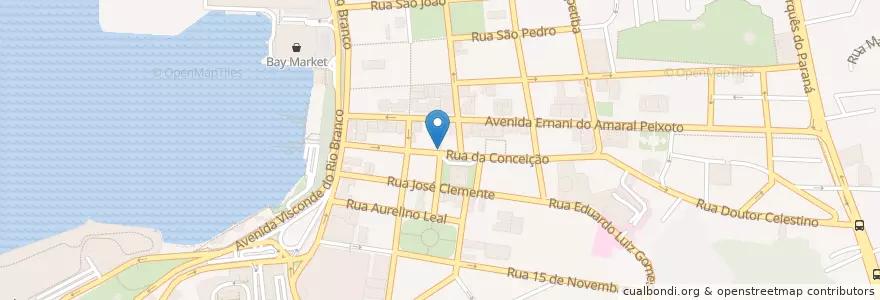 Mapa de ubicacion de Hortelã en Бразилия, Юго-Восточный Регион, Рио-Де-Жанейро, Região Geográfica Intermediária Do Rio De Janeiro, Região Metropolitana Do Rio De Janeiro, Região Geográfica Imediata Do Rio De Janeiro, Niterói.