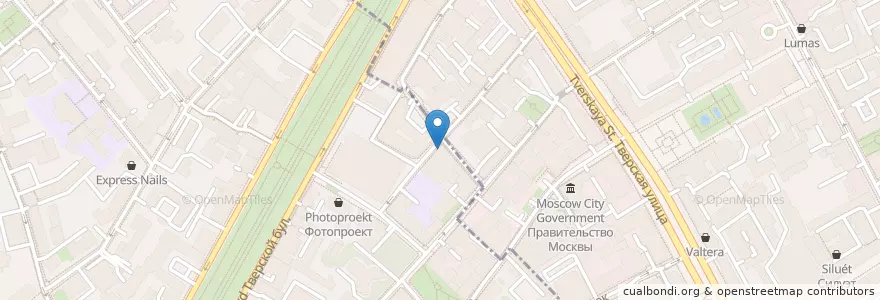 Mapa de ubicacion de Coffeeport en Russland, Föderationskreis Zentralrussland, Moskau, Zentraler Verwaltungsbezirk, Тверской Район.