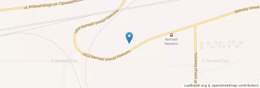 Mapa de ubicacion de Газпромнефть en Russie, District Fédéral Sibérien, Oblast De Kemerovo, Анжеро-Судженский Городской Округ.