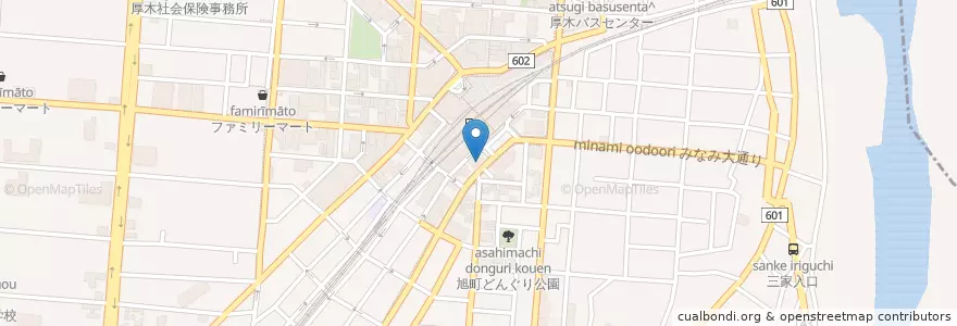 Mapa de ubicacion de 静岡銀行 en 日本, 神奈川県, 厚木市.