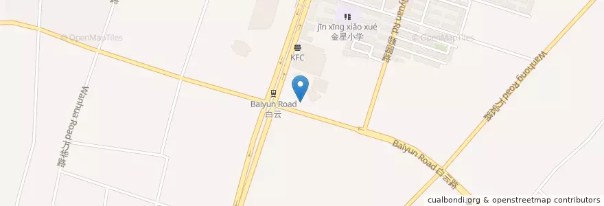 Mapa de ubicacion de 中国建设银行 en 中国, 云南省, 昆明市, 盘龙区, 联盟街道.