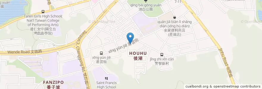 Mapa de ubicacion de 思恩堂 en Taiwan, New Taipei, Taipei, Neihu District.