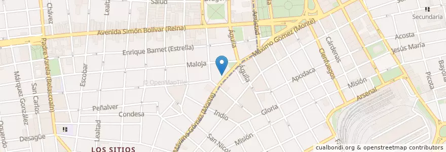 Mapa de ubicacion de Escuela Primaria Manuel Ascunce en Cuba, La Habana, La Habana Vieja, Centro Habana.