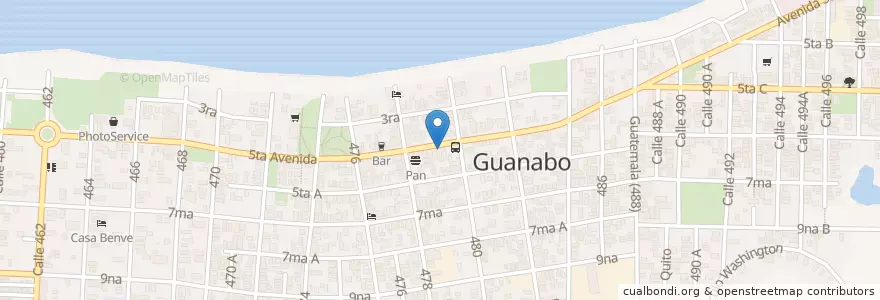 Mapa de ubicacion de Cajero Automático en Cuba, La Havane, Habana Del Este.