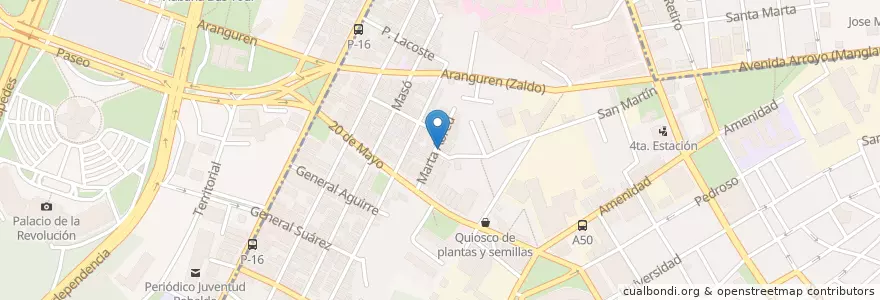 Mapa de ubicacion de Escuela Primaria Elpidio Sosa en Cuba, La Habana, Cerro.
