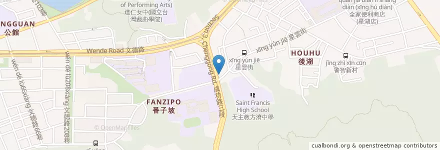 Mapa de ubicacion de 內湖天主堂 en Taiwan, 新北市, Taipé, 內湖區.