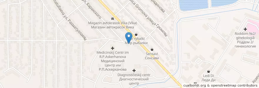 Mapa de ubicacion de МЦА en روسيا, منطقة شمال القوقاز الفيدرالية, Дагестан, Городской Округ Махачкала.