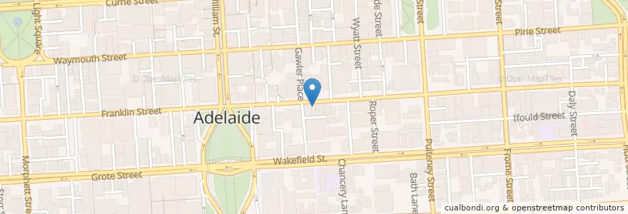 Mapa de ubicacion de Laksa House en Australië, Zuid-Australië, Adelaide, Adelaide City Council.