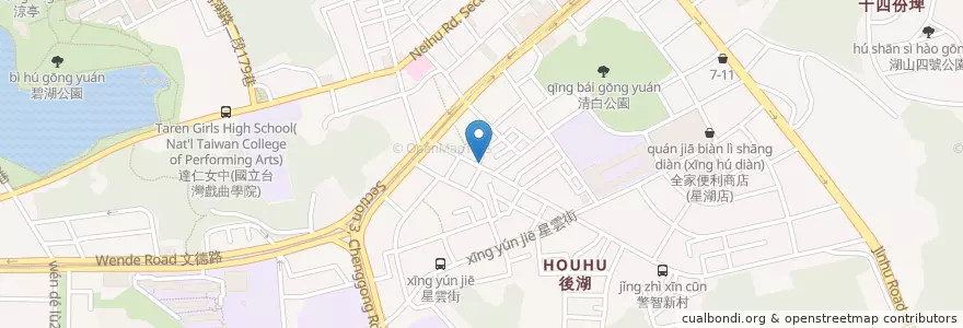 Mapa de ubicacion de 壽司居酒處 en Tayvan, 新北市, Taipei, 內湖區.