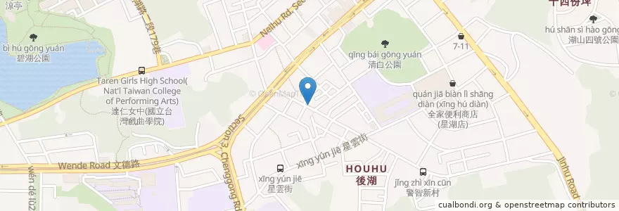 Mapa de ubicacion de Mr. Tea 超大杯 en Taiwan, 新北市, Taipé, 內湖區.