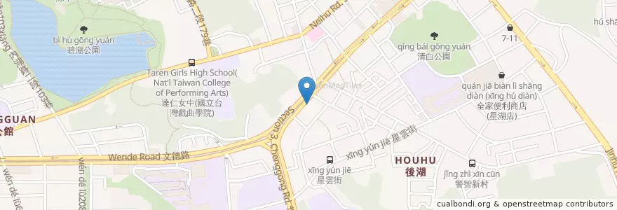 Mapa de ubicacion de 三商巧福 en تایوان, 新北市, تایپه, 內湖區.