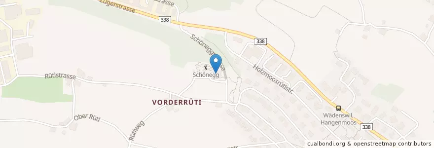 Mapa de ubicacion de Restaurant Vinothek Schönegg en スイス, チューリッヒ, Bezirk Horgen, Wädenswil.