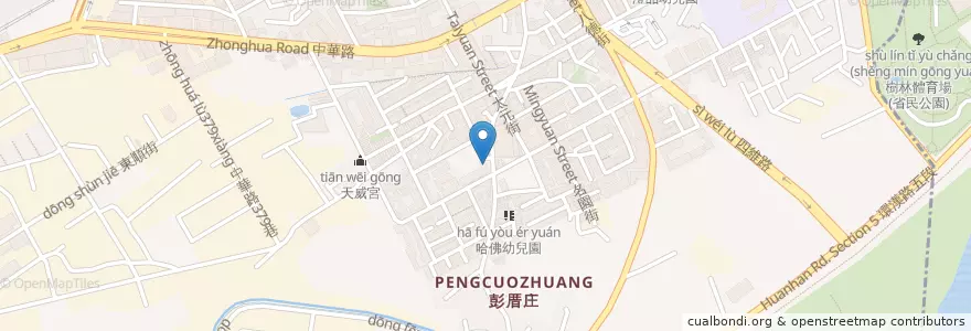 Mapa de ubicacion de 美而美 en Taiwan, Nuova Taipei, Distretto Di Shulin.