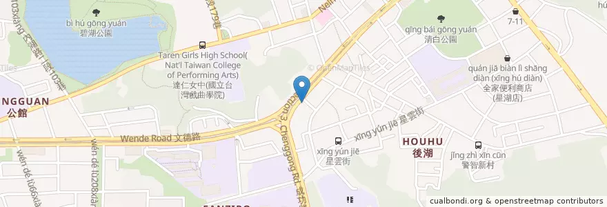 Mapa de ubicacion de 第一商業銀行 en Taiwán, Nuevo Taipéi, Taipéi, 內湖區.