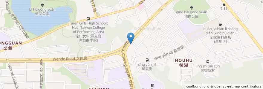 Mapa de ubicacion de 夏一新身心精神科診所 en 타이완, 신베이 시, 타이베이시, 네이후 구.