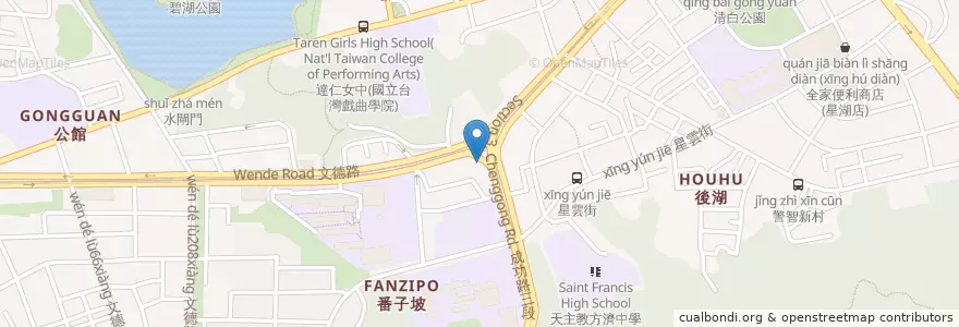 Mapa de ubicacion de 和運租車 en Taiwan, 新北市, Taipé, 內湖區.