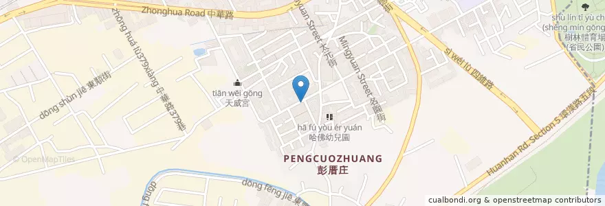Mapa de ubicacion de 恩典小棧 en Tayvan, 新北市, 樹林區.