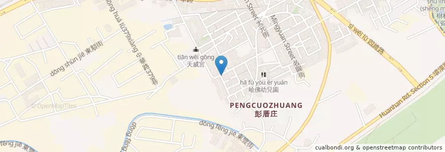 Mapa de ubicacion de 皇家美車工藝 en Taiwan, Nuova Taipei, Distretto Di Shulin.