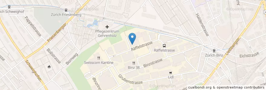 Mapa de ubicacion de Daizy en Switzerland, Zurich, District Zurich, Zurich.
