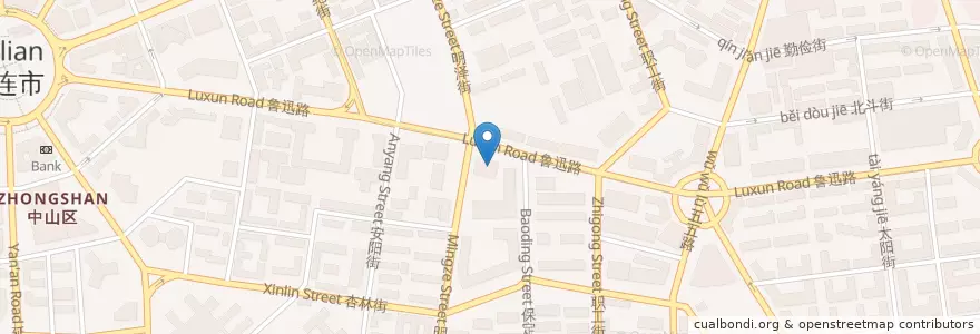 Mapa de ubicacion de Burger King en الصين, لياونينغ, 中山区, مدينة داليان, 桂林街道.