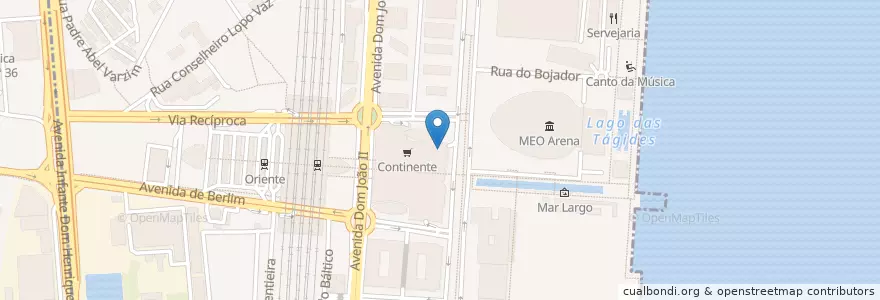Mapa de ubicacion de Pasta caffe  en ポルトガル, Área Metropolitana De Lisboa, Lisboa, Grande Lisboa, リスボン, Parque Das Nações.
