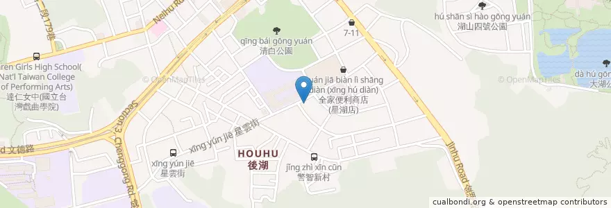 Mapa de ubicacion de 漢林美而美 en Tayvan, 新北市, Taipei, 內湖區.